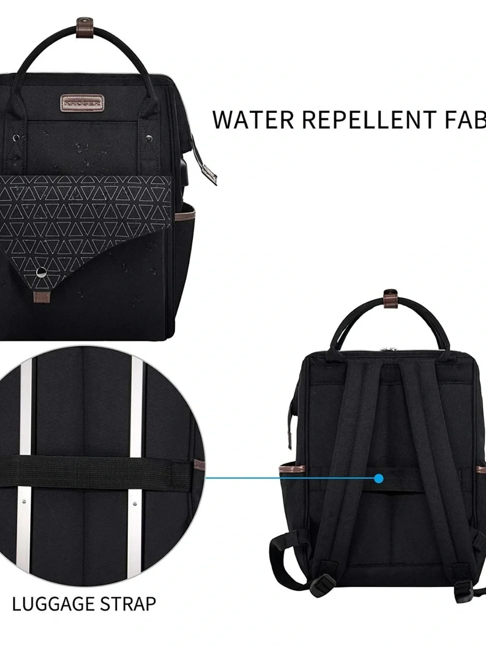Fabulous Kroser Backpack w Geometric Front Flap. Lots of Compartments. Nice!!